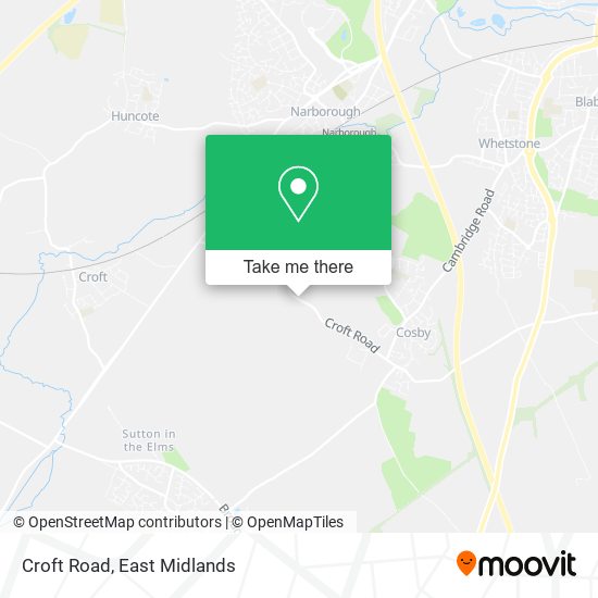Croft Road map