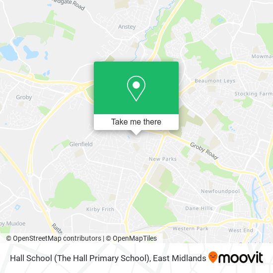 Hall School (The Hall Primary School) map