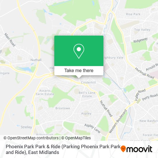 Phoenix Park Park & Ride (Parking Phoenix Park Park and Ride) map