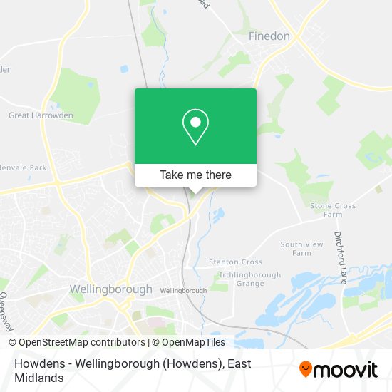 Howdens - Wellingborough map