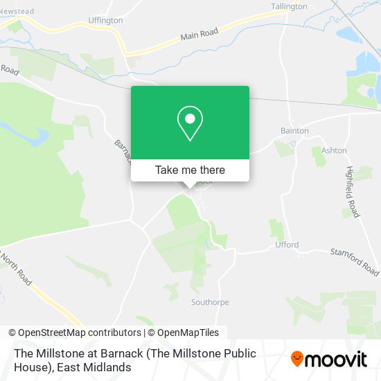 The Millstone at Barnack (The Millstone Public House) map