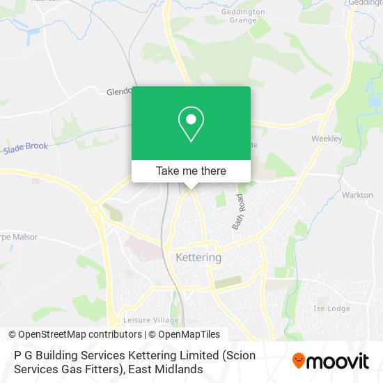 P G Building Services Kettering Limited (Scion Services Gas Fitters) map
