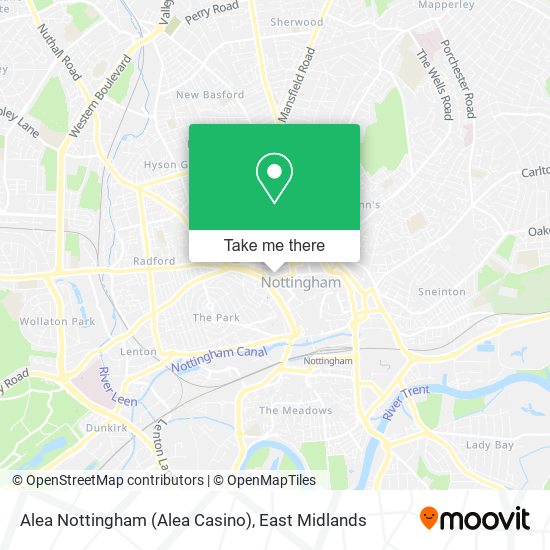 Alea Nottingham (Alea Casino) map