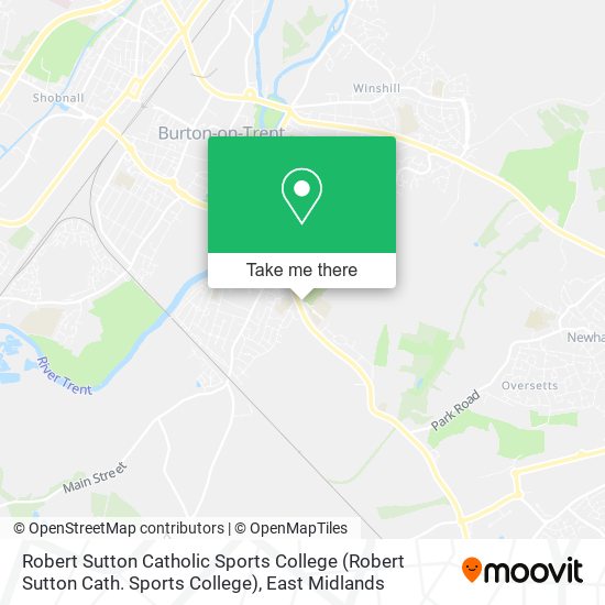 Robert Sutton Catholic Sports College map