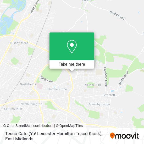 Tesco Cafe (Yo! Leicester Hamilton Tesco Kiosk) map