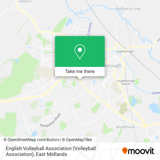 English Volleyball Association map