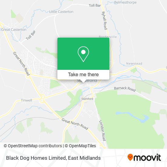 Black Dog Homes Limited map