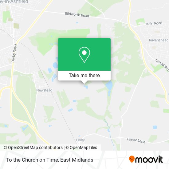 To the Church on Time map