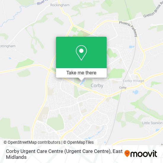 Corby Urgent Care Centre map