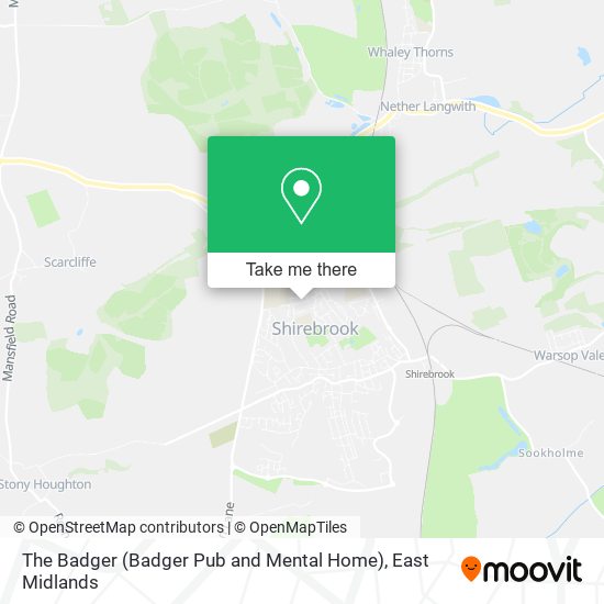 The Badger (Badger Pub and Mental Home) map