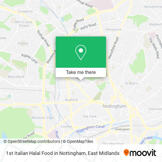 1st Italian Halal Food in Nottingham map