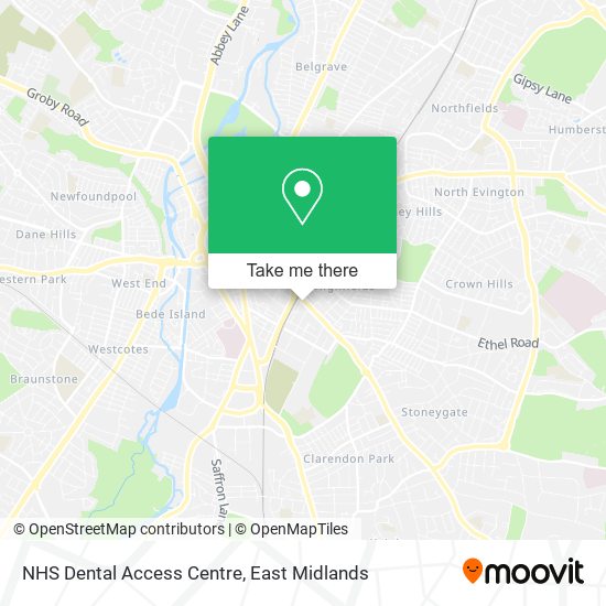 NHS Dental Access Centre map