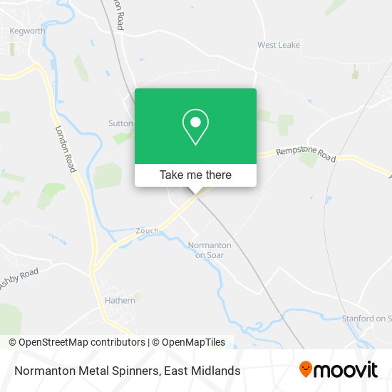 Normanton Metal Spinners map