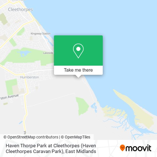 Haven Thorpe Park at Cleethorpes (Haven Cleethorpes Caravan Park) map