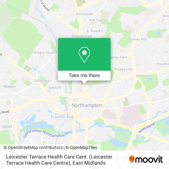Leicester Terrace Health Care Cent. map