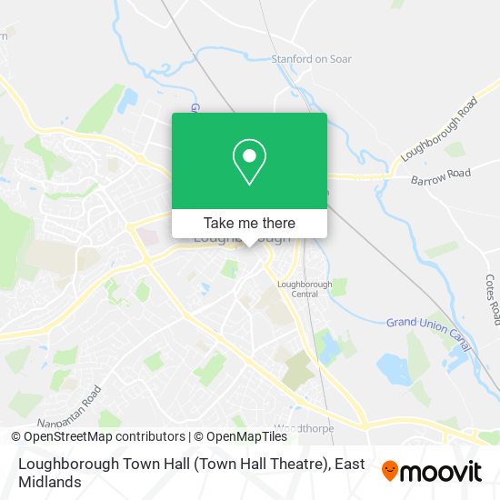 Loughborough Town Hall (Town Hall Theatre) map