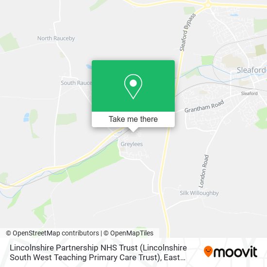 Lincolnshire Partnership NHS Trust (Lincolnshire South West Teaching Primary Care Trust) map