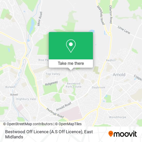 Bestwood Off Licence (A.S Off Licence) map