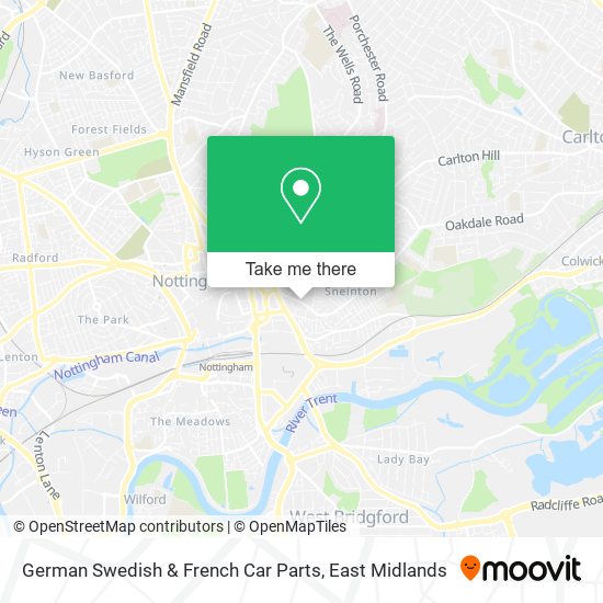 German Swedish & French Car Parts map