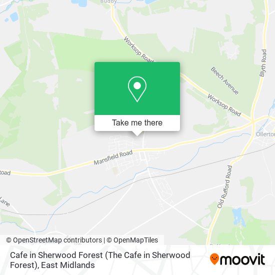 Cafe in Sherwood Forest map