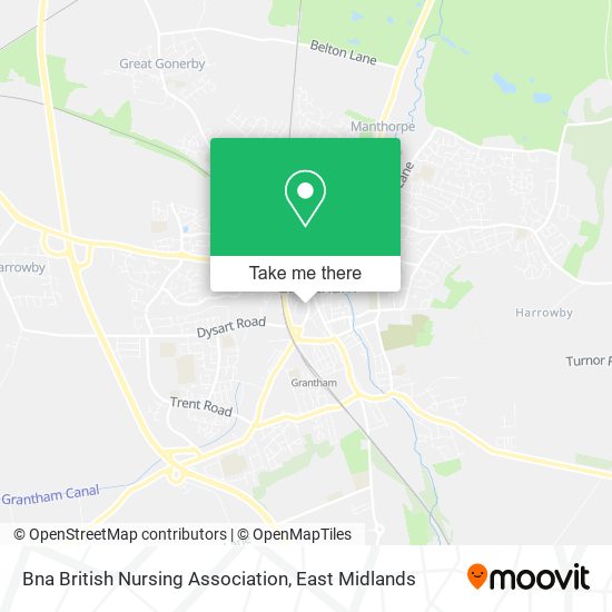 Bna British Nursing Association map