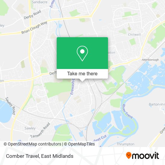 Comber Travel map