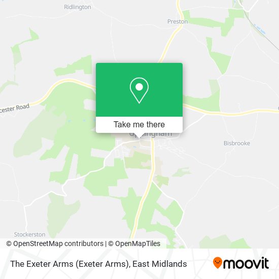 The Exeter Arms map