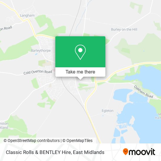 Classic Rolls & BENTLEY Hire map