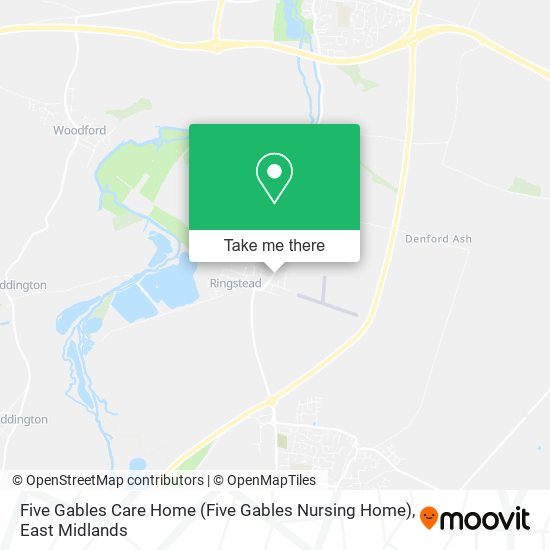 Five Gables Care Home map