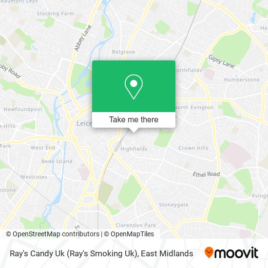 Ray's Candy Uk map