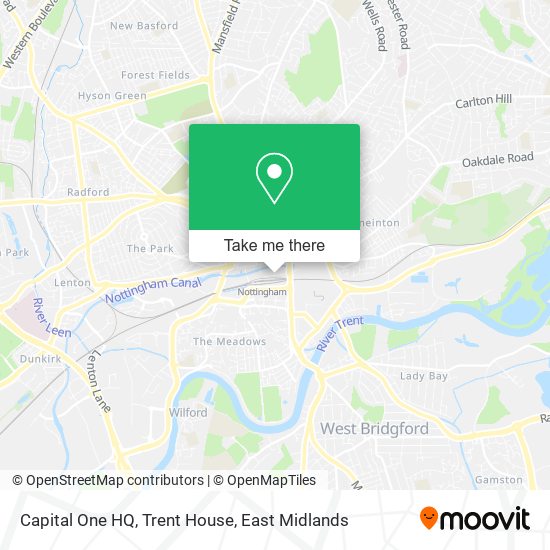 Capital One HQ, Trent House map