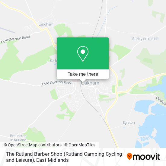 The Rutland Barber Shop (Rutland Camping Cycling and Leisure) map