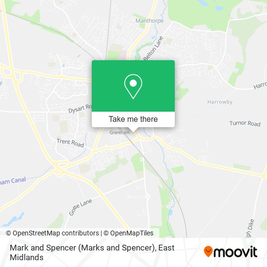 Mark and Spencer (Marks and Spencer) map