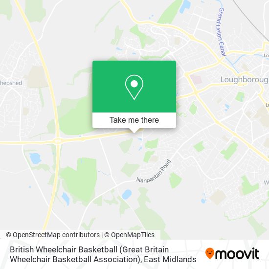 British Wheelchair Basketball (Great Britain Wheelchair Basketball Association) map