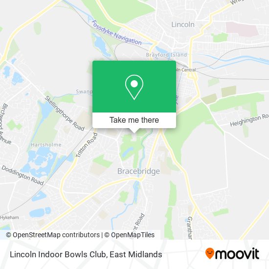 Lincoln Indoor Bowls Club map
