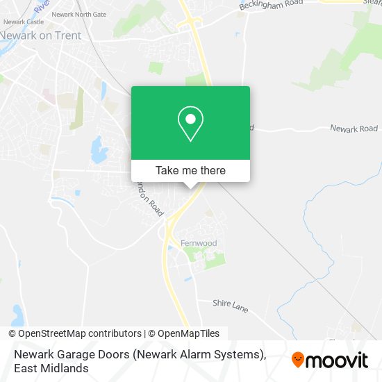 Newark Garage Doors (Newark Alarm Systems) map