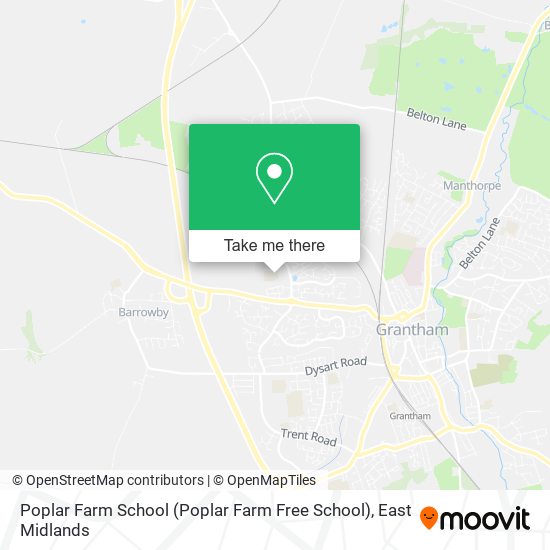 Poplar Farm School map