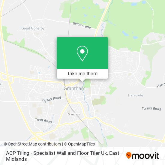 ACP Tiling - Specialist Wall and Floor Tiler Uk map