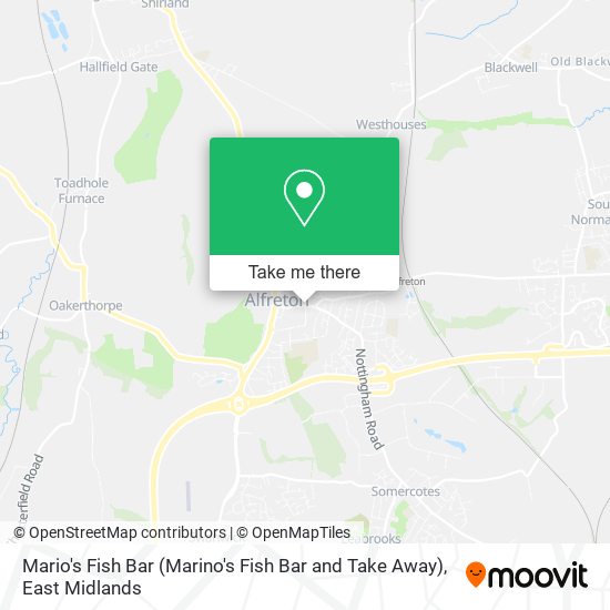 Mario's Fish Bar (Marino's Fish Bar and Take Away) map
