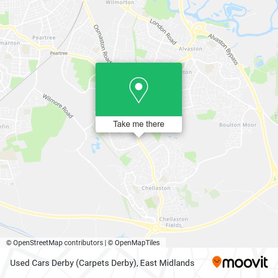 Used Cars Derby (Carpets Derby) map
