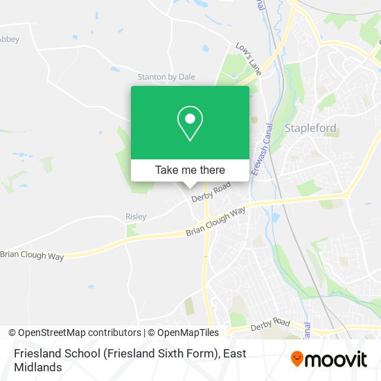Friesland School (Friesland Sixth Form) map