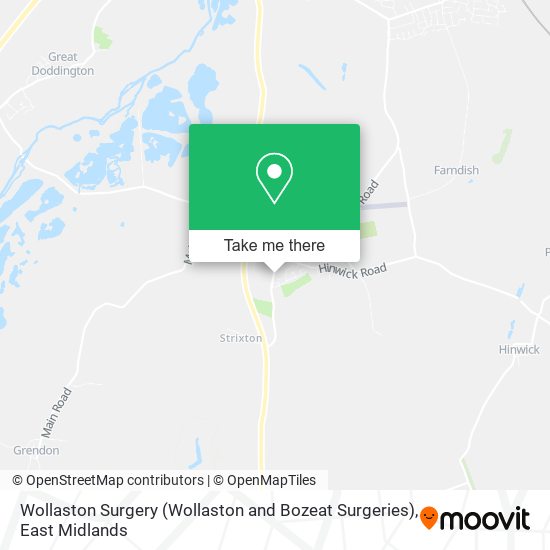 Wollaston Surgery (Wollaston and Bozeat Surgeries) map