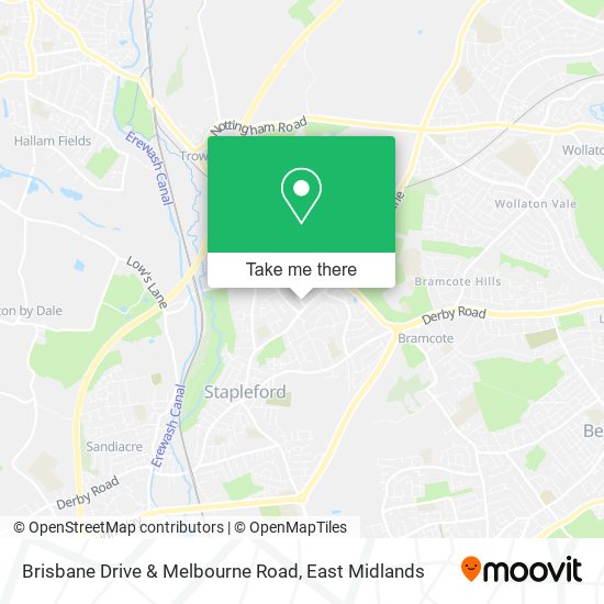 Brisbane Drive & Melbourne Road map