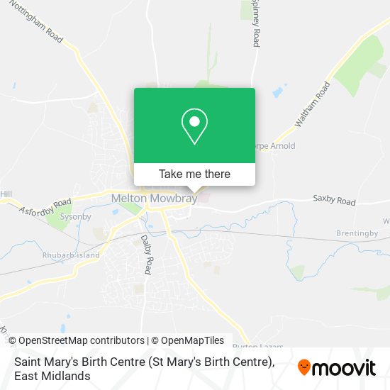 Saint Mary's Birth Centre map