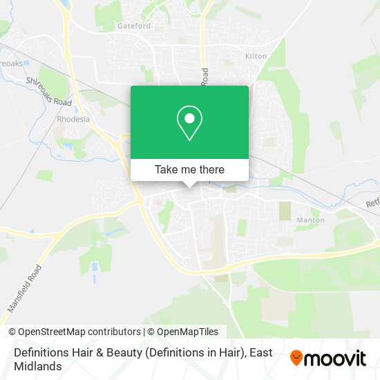 Definitions Hair & Beauty (Definitions in Hair) map