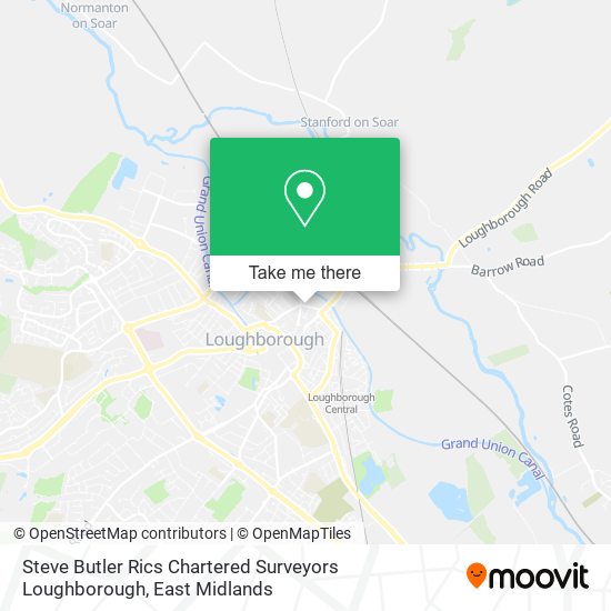 Steve Butler Rics Chartered Surveyors Loughborough map