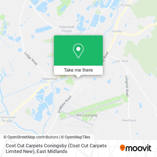 Cost Cut Carpets Coningsby (Cost Cut Carpets Limited New) map