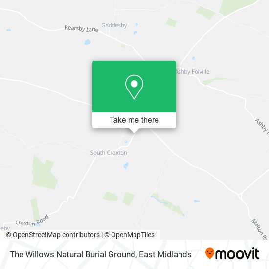 The Willows Natural Burial Ground map