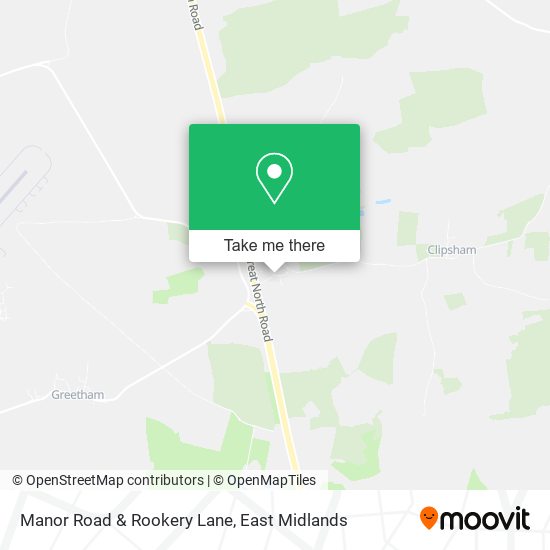 Manor Road & Rookery Lane map