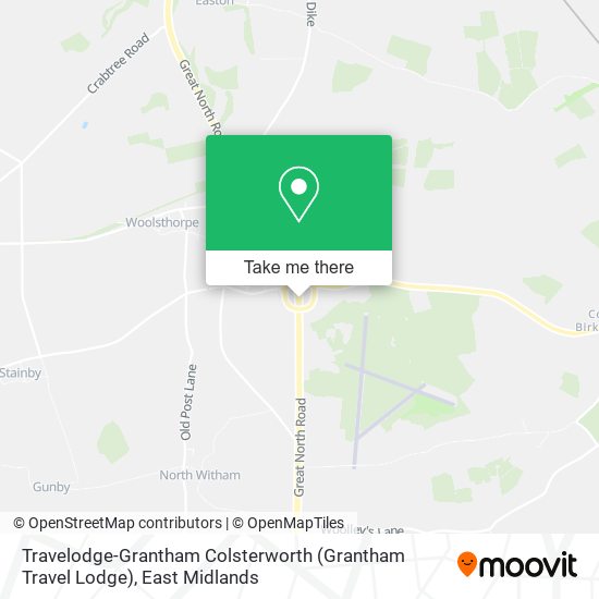 Travelodge-Grantham Colsterworth (Grantham Travel Lodge) map